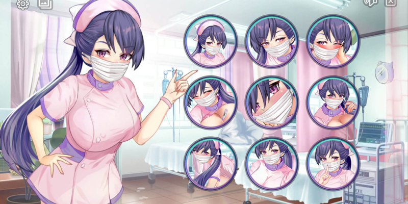 Image from the game Nurse Sofi available on Nutaku